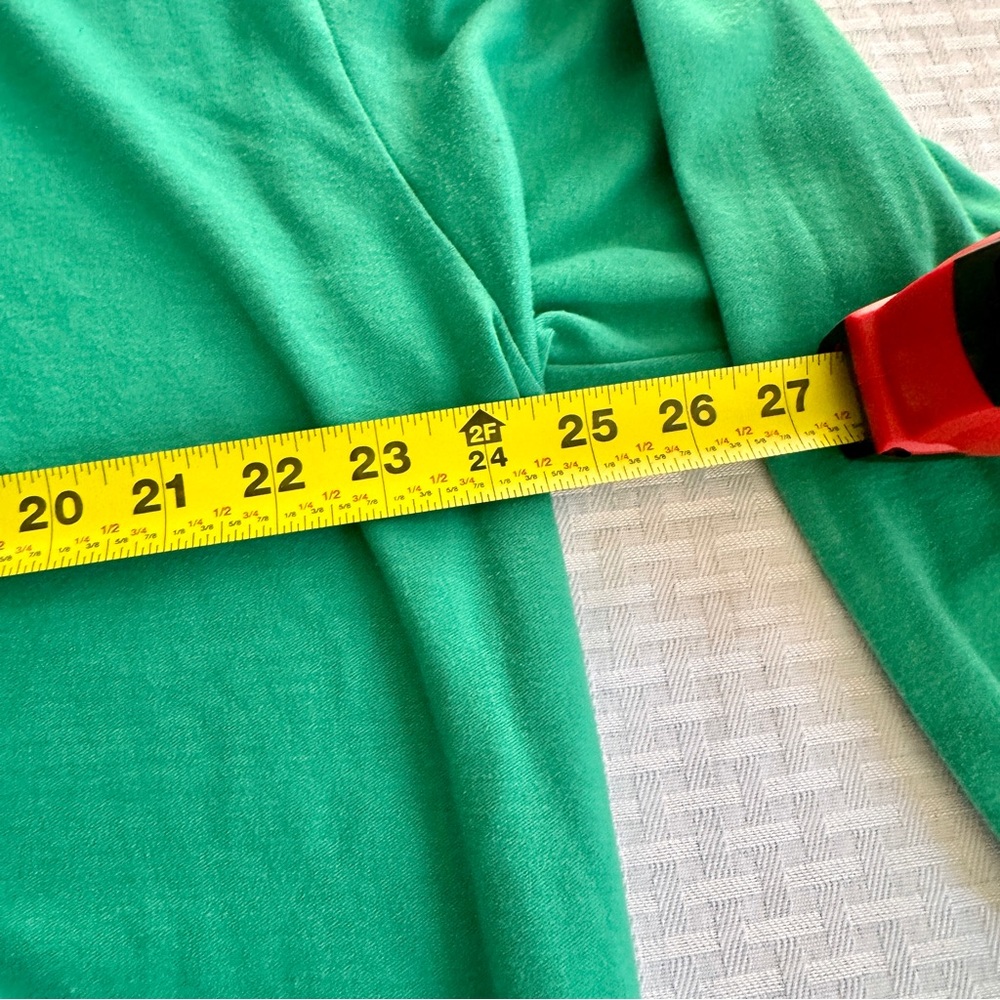 Vintage Kelly Green Crest Cardigan Gold Buttons Preppy 18 90s - Picture 12 of 13